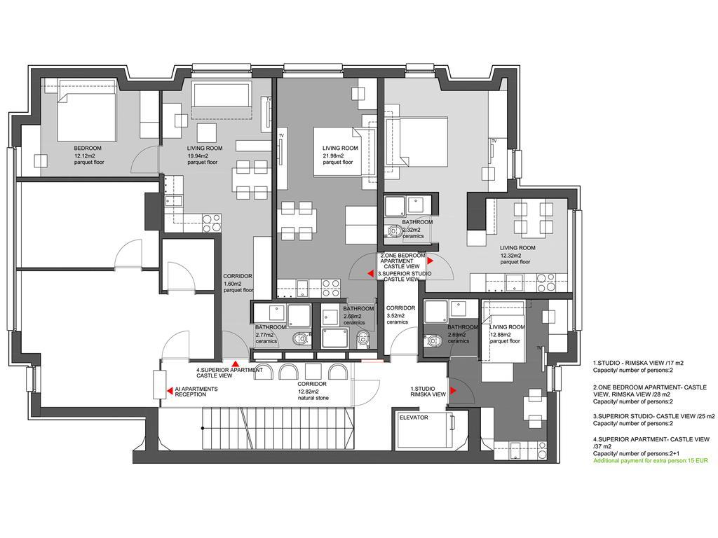 Ai Apartments Любляна Экстерьер фото